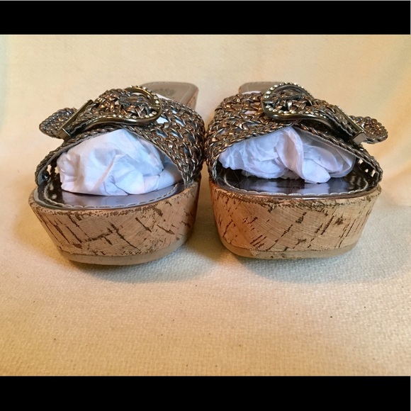 Yellow Box Wedge Sandals - Picture 8 of 8